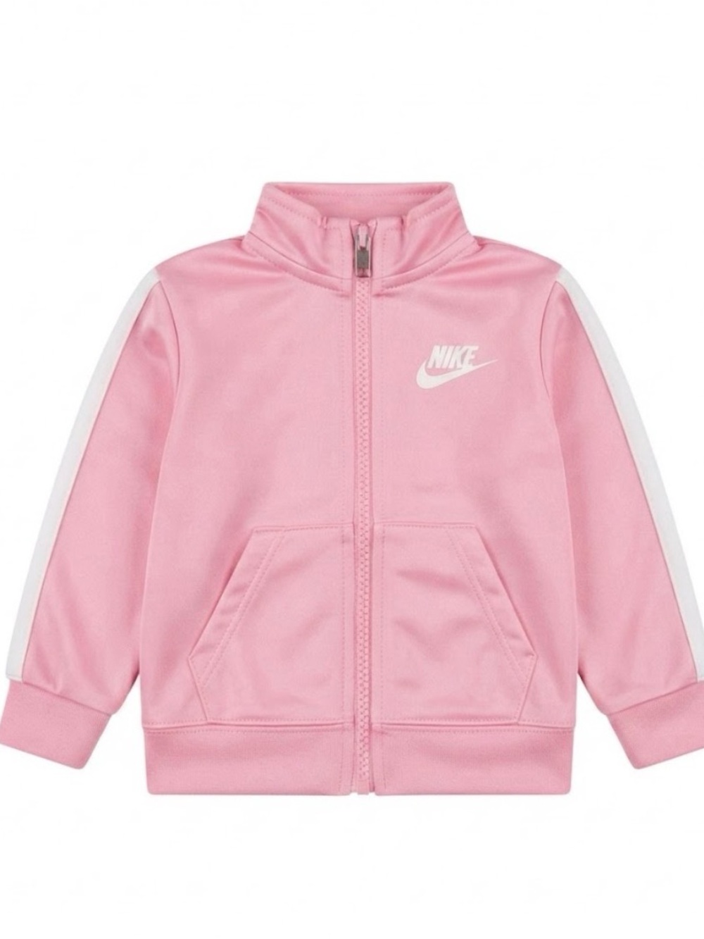 Nike Pink Zip-Up Athletic Jacket with White Logo